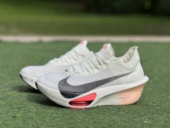 Nike Alphafly 3 – White/Red | Low-Top Breathable Marathon Training Shoe