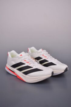 Adidas Adizero Boston 13 Cushioning Breathable Running Shoes with Full-Palm Carbon Plate