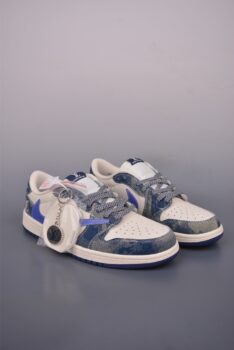 Fragment x Travis Scott x LV Air Jordan 1 Low Sneakers